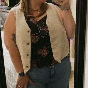 Old Navy Linen Vest